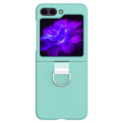 Samsung Galaxy Flip7 FE / Flip6 „Ring“ plastic mint case - back | Priedai.lt