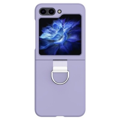 Samsung Galaxy Flip7 FE / Flip6 „Ring“ plastic purple case - back | Priedai.lt
