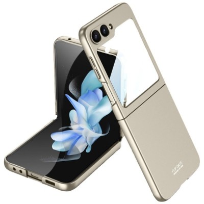 Samsung Galaxy Flip7 FE / Flip6 GKK Creative plastic gold case - back | Priedai.lt