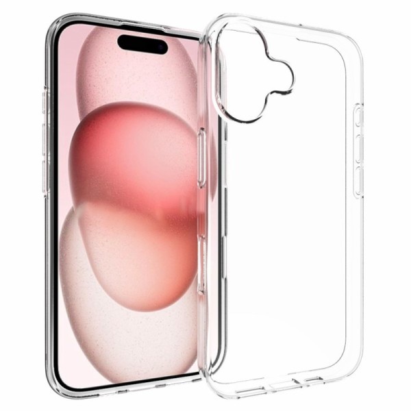 Hard silicone (TPU) case - transparent (iPhone 16)