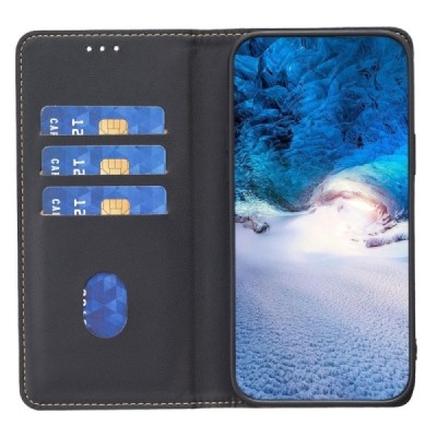 Sony Xperia 10 VI Binfen Solid Flip Book Case - Black | Priedai.lt