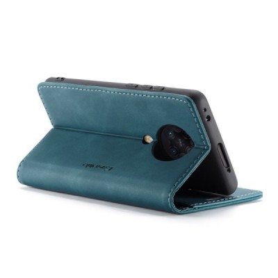 Xiaomi Poco F2 Pro CaseMe Retro Solid Flip Case Book - Green | Priedai.lt