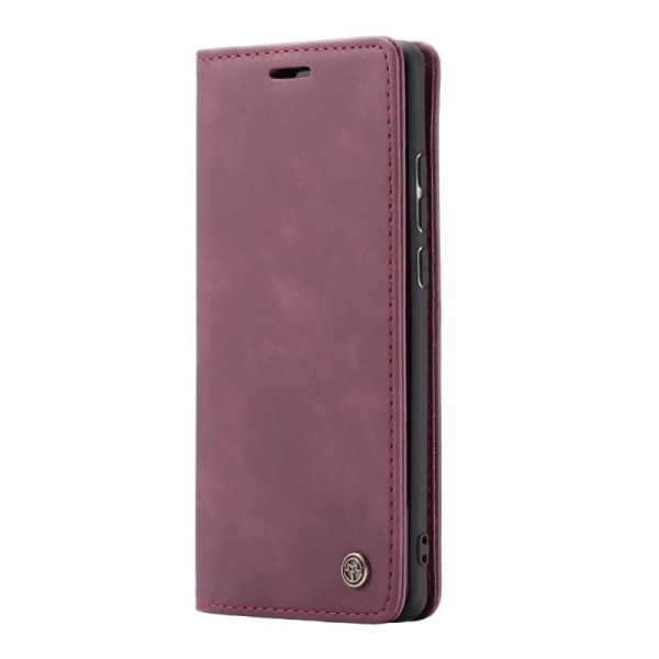 „CaseMe“ Retro Solid Flip Case - Burgundy (Poco F2 Pro)