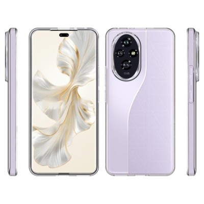 Honor 200 5G hard silicone (TPU) clear, transparent case - cover | Priedai.lt