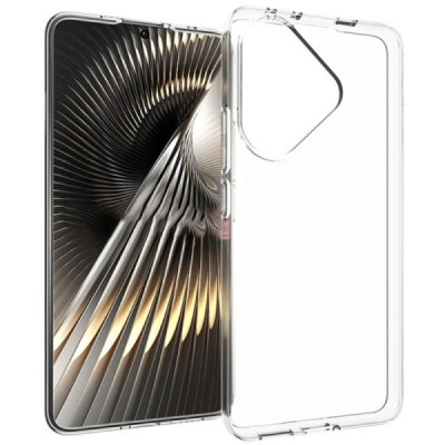 Poco F6 5G hard silicone (TPU) clear, transparent case - cover | Priedai.lt