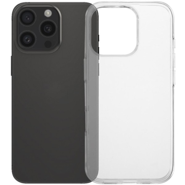 Hard silicone (TPU) case - transparent (iPhone 16 Pro Max)