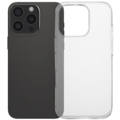 Apple iPhone 16 Pro hard silicone (TPU) clear, transparent case - cover | Priedai.lt