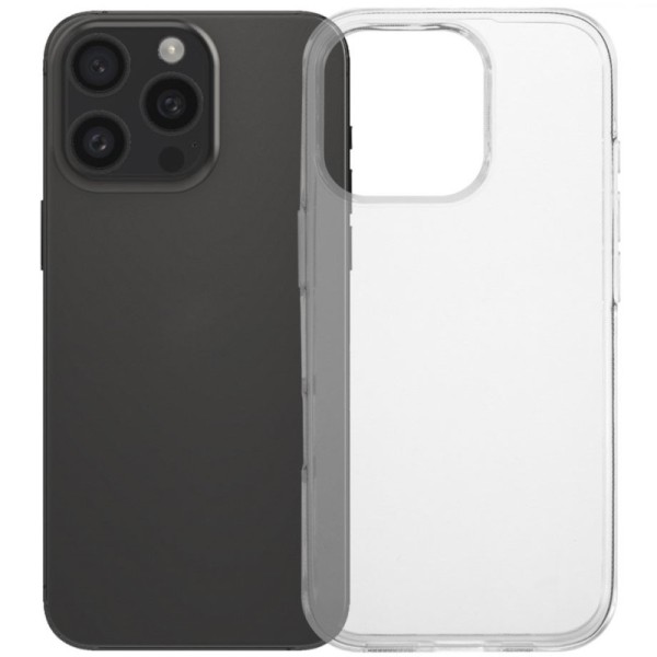 Hard silicone (TPU) case - transparent (iPhone 16 Pro)