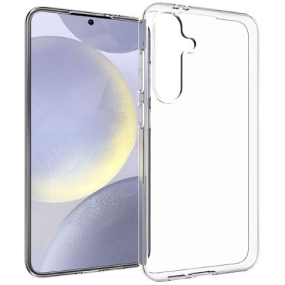 Samsung Galaxy S24 FE (SM-S721) hard silicone (TPU) clear, transparent case - cover | Priedai.lt