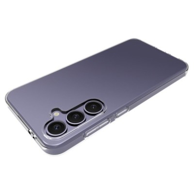 Samsung Galaxy S24 FE (SM-S721) hard silicone (TPU) clear, transparent case - cover | Priedai.lt