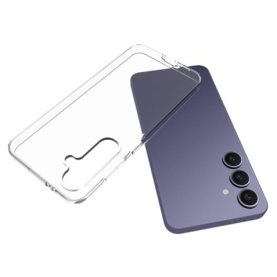 Samsung Galaxy S24 FE (SM-S721) hard silicone (TPU) clear, transparent case - cover | Priedai.lt
