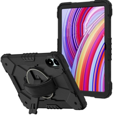 Xiaomi Redmi Pad Pro (Poco Pad) reinforced protection (360°) black kickstand case cover | Priedai.lt