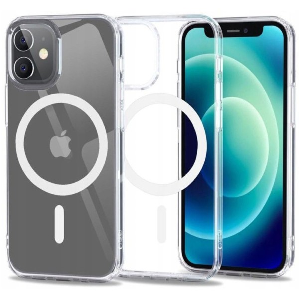 "Tubi" MagSafe Hard Silicone (TPU) Case - Clear (iPhone 12 mini)