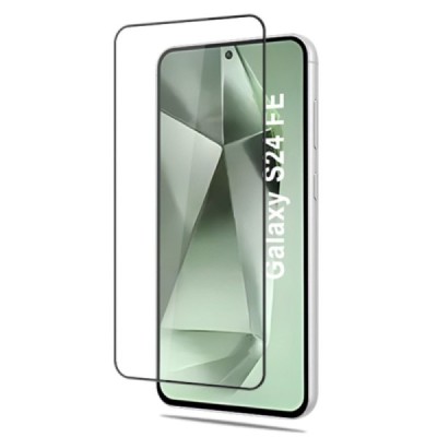 Samsung Galaxy S24 FE "Mocolo" 2.5D 9H Tempered reinforced protection black full coverage protective screen glass 0.26 mm | Prie