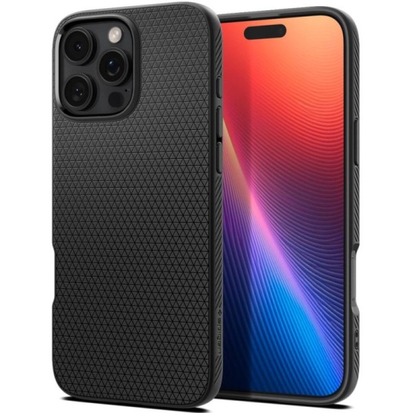 "Spigen" Liquid Air Case - Black (iPhone 16 Pro Max)
