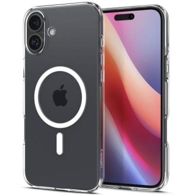 "Spigen" Liquid Crystal MagFit Apple iPhone 16 Plus clear, transparent Hard Silicone Case Cover | Priedai.lt