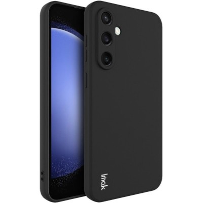 Samsung Galaxy S24 FE "Imak" hard silicone TPU black case - back | Priedai.lt