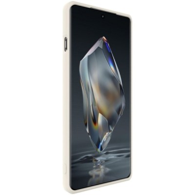 OnePlus 12R / Ace 3 "Imak" hard silicone TPU black case - beige | Priedai.lt