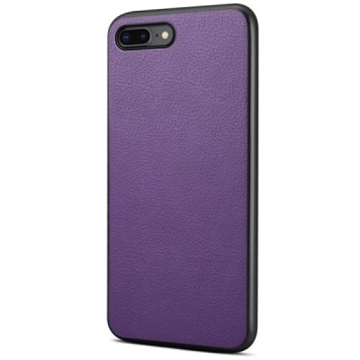 "Deluxe Leather" Apple iPhone 7 Plus purple Leather Case | Priedai.lt