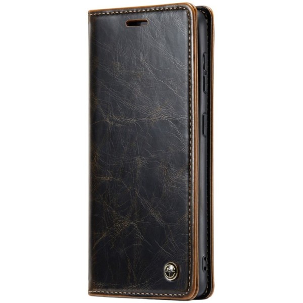 "CaseMe" Leather Solid Flip Case - Brown (iPhone 16)