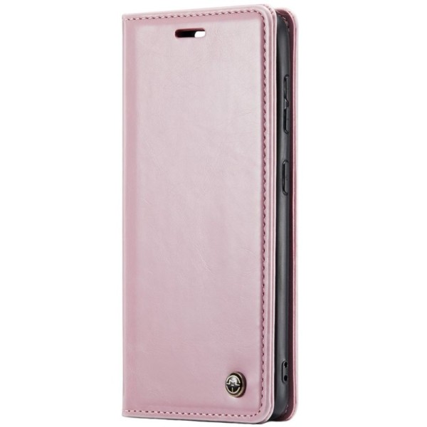 "CaseMe" Leather Solid Flip Case - Pink (iPhone 16 Plus)
