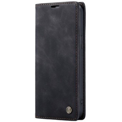 Apple iPhone 16 Pro Max CaseMe Retro Solid Flip Case Book - Black | Priedai.lt