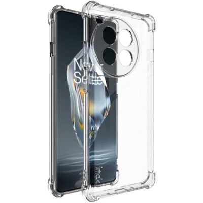 OnePlus 12R 5G (Ace 3) "Imak" reinforced protection hard silicone TPU clear, transparent case - back | Priedai.lt