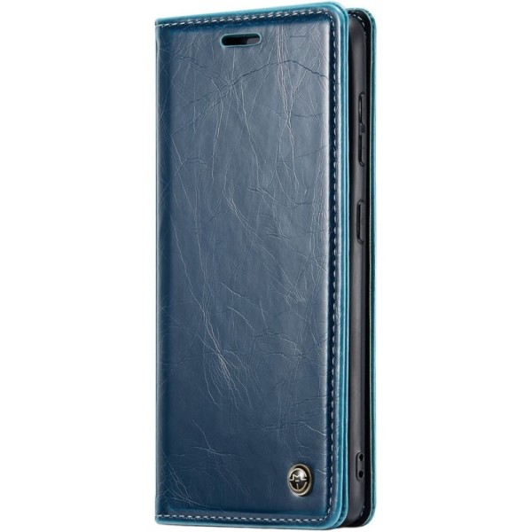 "CaseMe" Leather Solid Flip Case - Blue (iPhone 16 Pro Max)