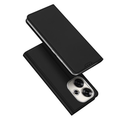Xiaomi Poco F6 5G "Dux Ducis" Skin Flip Book Case Cover - black | Priedai.lt