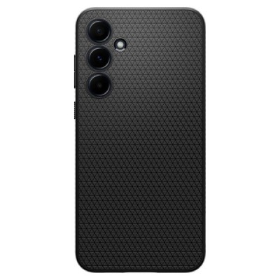 "Spigen" Liquid Air Samsung Galaxy A55 Black Hard Silicone Case Cover - Back | Priedai.lt