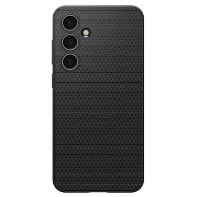 "Spigen" Liquid Air Samsung Galaxy S24 FE Black Hard Silicone Case Cover - Back | Priedai.lt