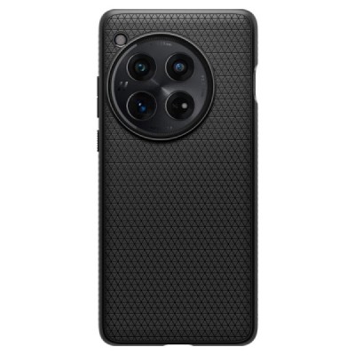 "Spigen" Liquid Air OnePlus 12 Black Hard Silicone Case Cover - Back | Priedai.lt