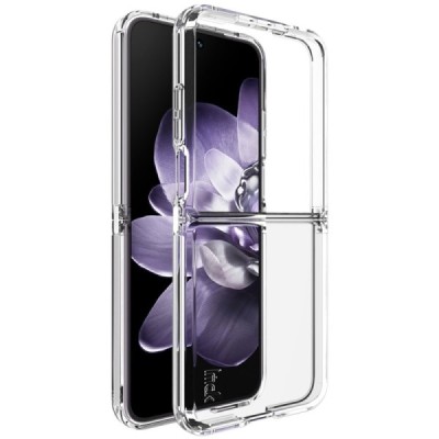 Xiaomi Mix Flip 5G "Imak" hard silicone TPU transparent case - back | Priedai.lt