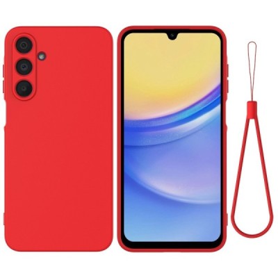 Samsung Galaxy A16 "Shell" hard liquid silicone (TPU) case red - cover | Priedai.lt