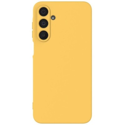Samsung Galaxy A16 "Shell" hard liquid silicone (TPU) case yellow - cover | Priedai.lt
