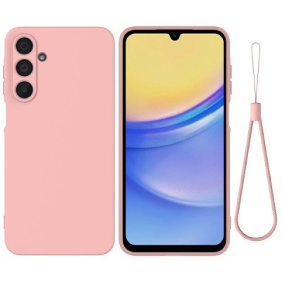 Samsung Galaxy A16 "Shell" hard liquid silicone (TPU) case pink - cover | Priedai.lt