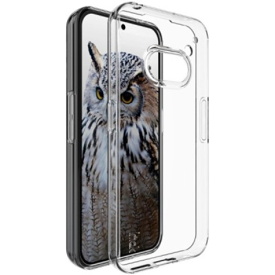 Nothing Phone 2a (2a Plus) "Imak" hard silicone TPU transparent clear case - back | Priedai.lt