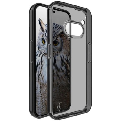 Nothing Phone 2a (2a Plus) "Imak" hard silicone TPU transparent, gray case - back | Priedai.lt