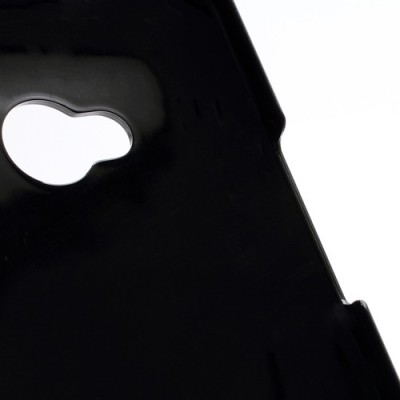 Šlifuoto metalo HTC One M7 juodas dėklas (Dėkliukas) / Priedai.lt