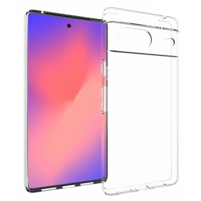 Google Pixel 7 kieto silikono TPU skaidrus dėklas - nugarėlė | Priedai.lt
