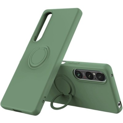 Sony Xperia 1 V „Ring“ Kickstand (TPU) žalias dėklas - nugarėlė | Priedai.lt