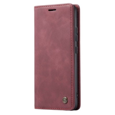 Huawei Honor Magic 5 Lite (Honor X40, Honor X9a) CaseMe Retro solidus atverčiamas bordo odinis dėklas - knygutė | Priedai.lt