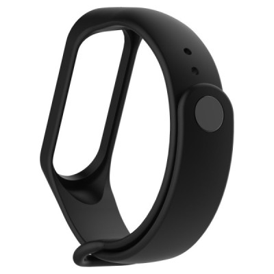 Išmaniojo laikrodžio Xiaomi Mi Band 4 kieto silikono (TPU) juoda apyrankė | Priedai.lt