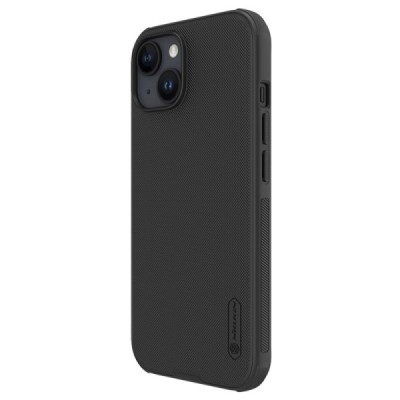Apple iPhone 15 „Nillkin“ Frosted Shield Pro juodas dėklas - nugarėlė | Priedai.lt