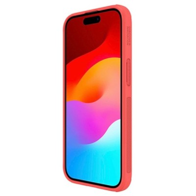 Apple iPhone 15 „Nillkin“ Frosted Shield Pro raudonas dėklas - nugarėlė | Priedai.lt