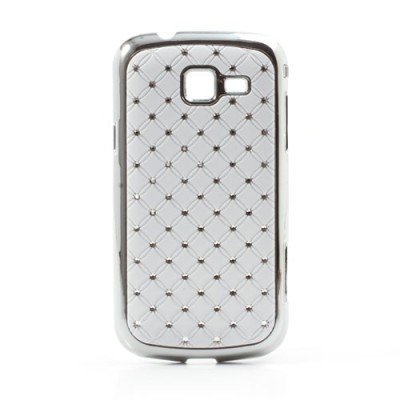 Samsung Galaxy Trend II S7570 elegantiškas baltas dėklas su blizgučiais / Priedai.lt