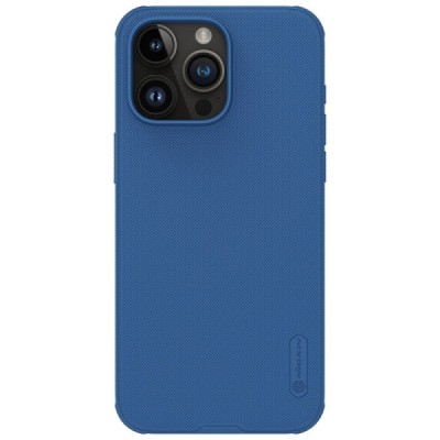 Apple iPhone 15 Pro Max „Nillkin“ Frosted Shield Pro mėlynas dėklas - nugarėlė | Priedai.lt