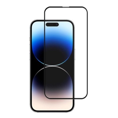 Apple iPhone 15 Pro Max „Mocolo“ 3D 9H Tempered Glass sustiprintos apsaugos juodas pilnai dengiantis apsauginis ekrano stiklas 0