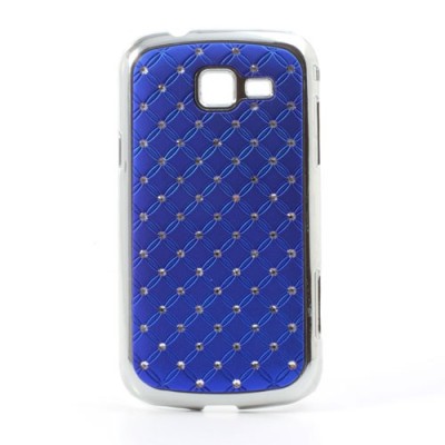 Samsung Galaxy Trend II S7570 elegantiškas tamsiai mėlynas dėklas su blizgučiais / Priedai.lt