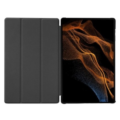 Samsung Galaxy Tab S10 Ultra, S9 Ultra, S8 Ultra atverčiamas žalias odinis dėklas - knygutė | Priedai.lt
